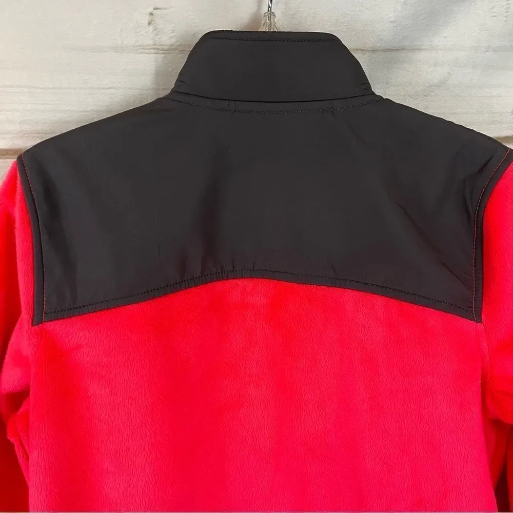 Fila Sport Girls Fleece Zip Up Track Jacket Hot Pink & Gray Medium (10-12)